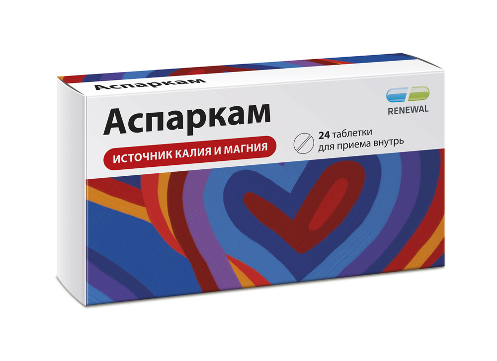 АСПАРКАМ N24 таб. Обновление ПФК АО