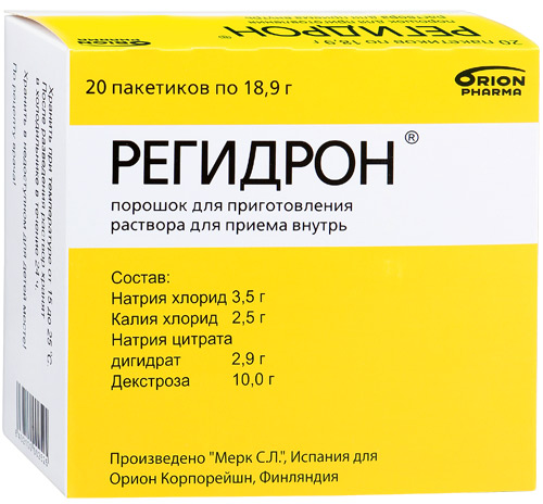 РЕГИДРОН N20 порошок д/приготовления р-ра д/приема внутрь Ресифарм Паретс С.Л.Ю.