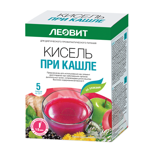ЛЕОВИТ БИОИННОВАЦИИ кисель диетический при Кашле 20г N5 Леовит