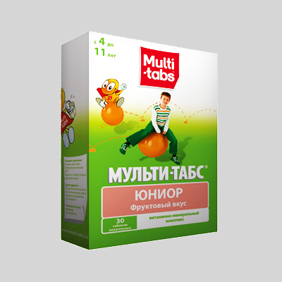 МУЛЬТИ-ТАБС ЮНИОР N30 таб. жевательные Фрукты Пфайзер Консьюмер Мэнюфэкчуринг Италия С.р.Л