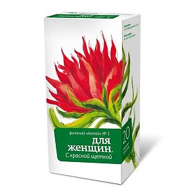 ФИТОЧАЙ АЛТАЙ  N1 красная щетка для женщин N20 ф/п Алтайский кедр