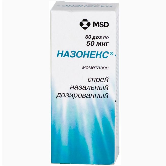 НАЗОНЕКС 50мкг/доза 60доз спрей назальный дозированный Шеринг-Плау Лабо Н.В.