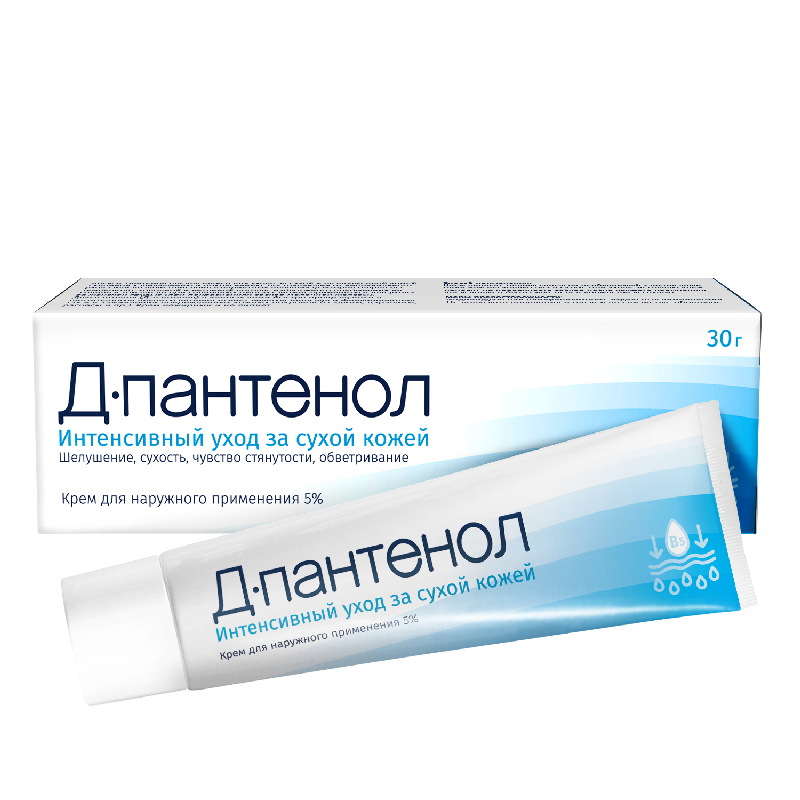 Д-ПАНТЕНОЛ крем д/наружного применения 5% 30г Фарметрикс ООО