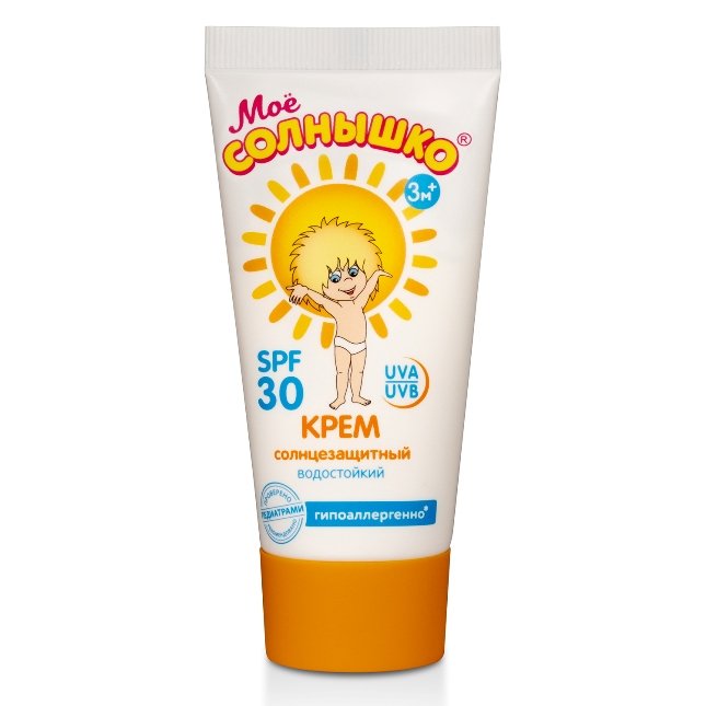 МОЕ СОЛНЫШКО крем детский солнцезащитный SPF30 55мл Аванта