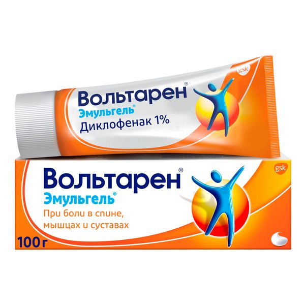 ВОЛЬТАРЕН ЭМУЛЬГЕЛЬ 1% 100г гель д/наружного применения ГСК Консьюмер Хелскер САРЛ