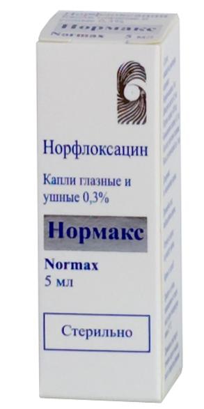 НОРМАКС 0,3% 5мл капли глазные/ушные Ипка