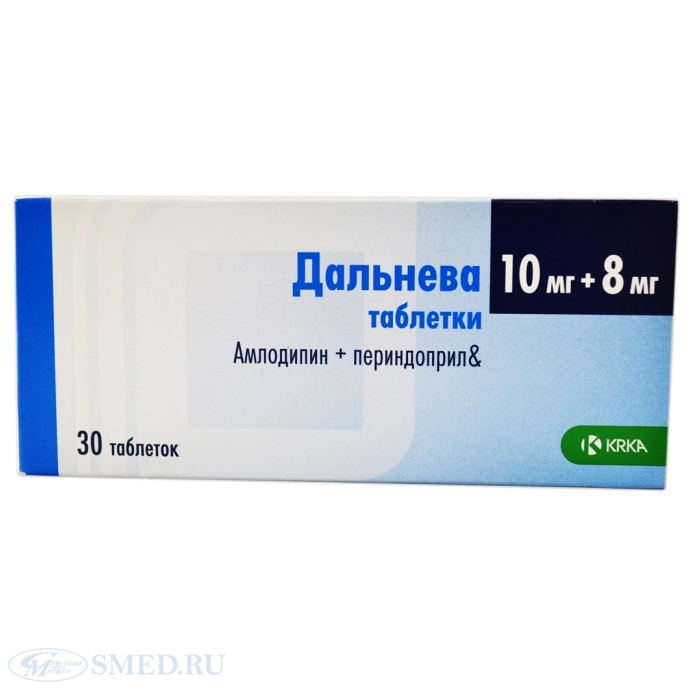 ДАЛЬНЕВА 10мг+8мг N30 таб. КРКА-Рус