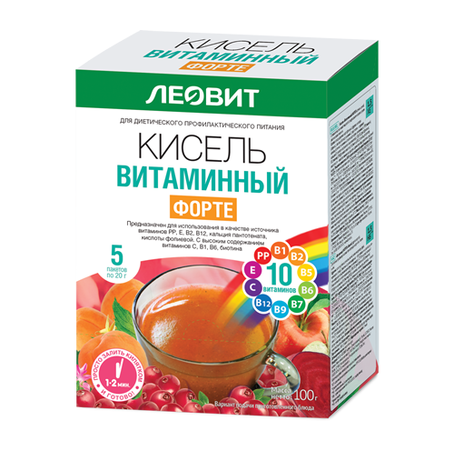 ЛЕОВИТ БИОСЛИМИКА кисель витаминный форте 20г N5 Леовит