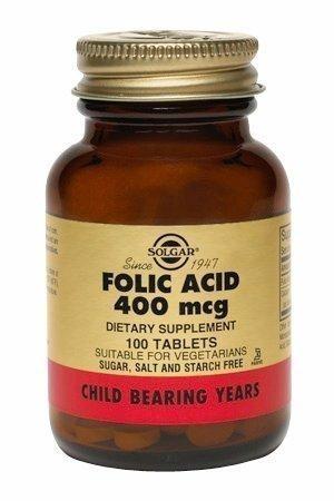 СОЛГАР ФОЛИЕВАЯ КИСЛОТА таб. 400мкг N100 Solgar Vitamin and Herb