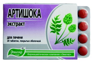 АРТИШОКА ЭКСТРАКТ таб. N20 Эвалар